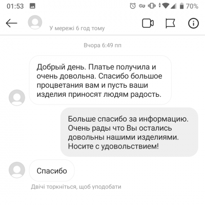 Відгук про літню сукню з V-подібним вирізом з італійської бавовняної пряжі LikeOn
