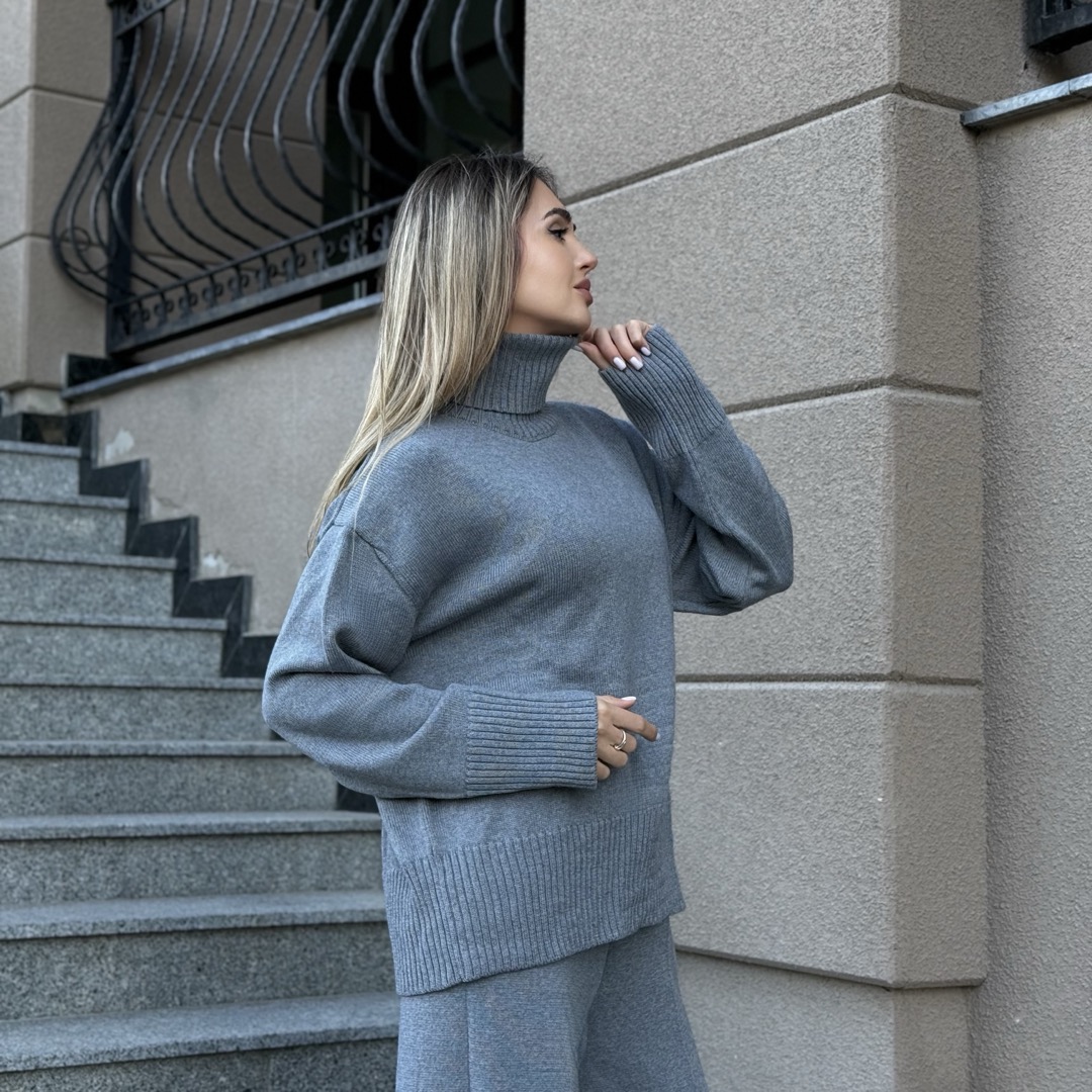 Светр вільної посадки Oversize з мериносу у кольорі Сталь від LikeOn oversize_merino_steel_side